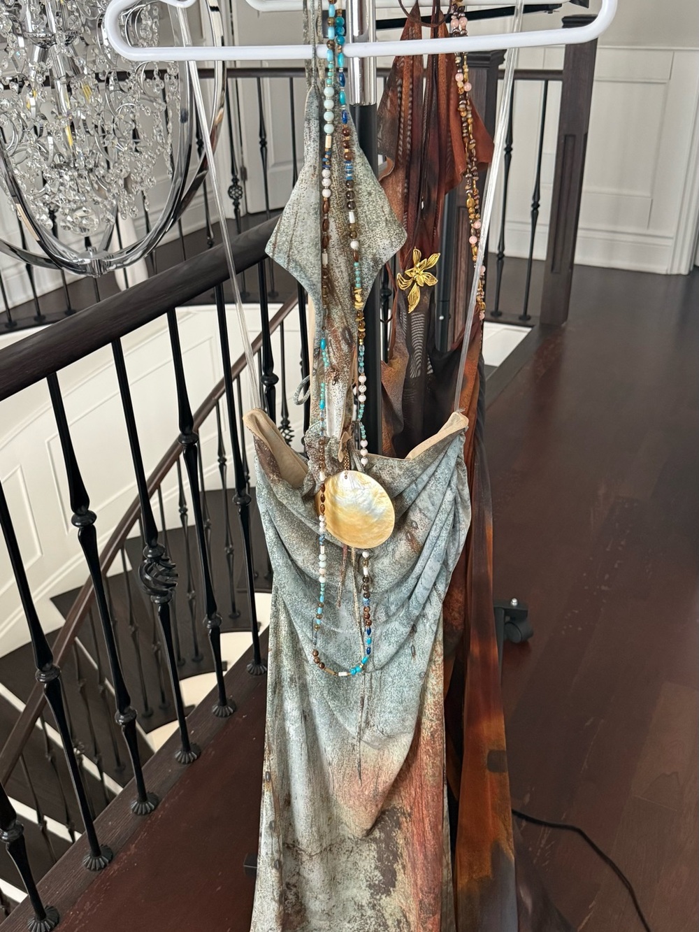 Jaded London Shell Beaded Maxi Dress